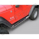 Progi rurowe boczne 3", stal nierdzewna, 07-15 Jeep Wrangler JK 2 drzw