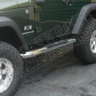 Progi rurowe boczne 4", stal nierdzewna, 07-15 Jeep Wrangler JK 2 drzw