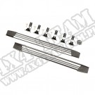 Stopnie boczne polerowane; 11-16 Jeep Grand Cherokee WK