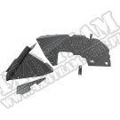 Wewnętrzne przednie nadkola aluminiowe, czarne; 18-19 Jeep Wrangler JL