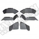 Tylne nadkola aluminiowe, czarne; 18-20 Jeep Wrangler JL