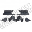 Tylne nadkola aluminiowe, czarne; 2020 Jeep Gladiator JT