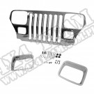 Nakładka atrapy, chrom, 87-95 Jeep Wrangler YJ