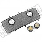 Wstawka grilla Spartan ze światłami 3.5" LED; 07-16 JK