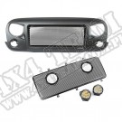 Zestaw grilla Spartan z okrągłymi światłami 3,5" LED ; 07-16 JK