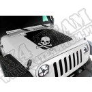 Kalkomania na maskę, Czaszka, 07-15 Jeep Wrangler
