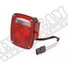 Tylna lampa czarna, prawa, 87-90 Wrangler YJ