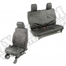 Pokrowce Ballistic, zestaw, czarne, 2 Dr; 11-18 Jeep Wrangler JK