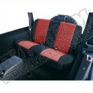 Pokrowiec tylnej kanapy czarno/czerwony 03-06 Jeep Wrangler TJ