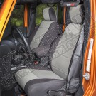 Zestaw pokrowców, czarny/szary; 07-10 Jeep Wrangler JK, 2 drzwiowy