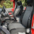 Zestaw pokrowców, czarny/szary; 07-10 Jeep Wrangler Unlimited JKU, 4 drzwiowy