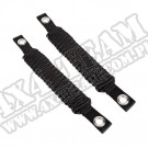 Uchwyty Paracord na słupek A/mocowanie siedzenia, czarne; 07-18 Jeep Wrangler JK