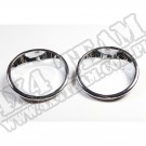 Ramki lamp przednich chrom 07-15 Jeep Wrangler JK