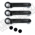 Osłony klamek, możliwość lakierowania, 2 Dr; 07-16 Jeep Wrangler JK