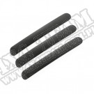 Wkładki klamek zewnętrznych, czarne, 2 Dr; 07-16 Jeep Wrangler JK/JKU