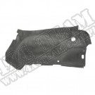 Wykładzina, tylne nadkole, lewe, czarna; 03-06 Jeep Wrangler TJ/LJ