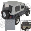 Miękki dach Z poszyciem drzwi charcoal 88-95 Jeep Wrangler YJ