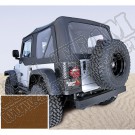 Miękki dach Z poszyciem drzwi dark tan 97-02 Jeep Wrangler TJ