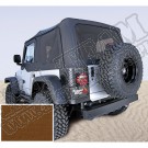 Miękki dach Z poszyciem drzwi dark tan 97-02 Jeep Wrangler TJ