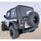 Miękki dach Z poszyciem drzwi black diamond 03-06 Jeep Wrangler TJ