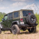 Miękki dach khaki 07-09 Jeep Wrangler Unlimited JK