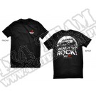 Koszulka Rugged Ridge ze sloganem "Ready to Rock" czarna