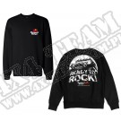 Bluza Rugged Ridge ze sloganem "Ready to Rock" czarna