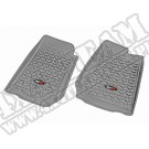 Dywaniki, przód, szare, 07-13 Jeep Wrangler/Unlimited (JK)