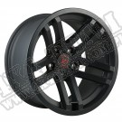 Felga Jesse Spade, 17X9, Black Satin, 07-18 Jeep Wrangler wszystkie modele