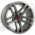 Felga Jesse Spade, 17X9, Satin Gun Metal, Jeep Wrangler  07-18