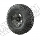 Zestaw felga Drakon z oponą 17" black satin 37X12.50X17