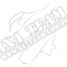 Komplet przewodów hamulcowych 97-06 Jeep Wrangler TJ bez ABS-u 