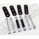 Suspension Leaf Spring Shackle Kit, Rear, HD, Greaseable; 76-86 CJ