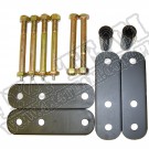 Suspension Leaf Spring Shackle Kit, Front, 1 Inch Lift; 87-95 Wrangler