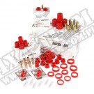Suspension Bushing Kit, Polyurethane, Red; 84-01 Jeep Cherokee XJ