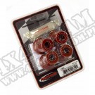 Suspension Leaf Spring Shackle Bushing Kit, Rear, 4 Piece; 76-86 CJ