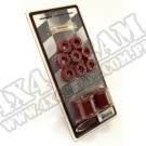 Suspension Stabilizer Bar Bushing Kit, Front, Red, 15/16 In; 87-95 YJ