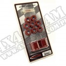 Suspension Stabilizer Bar Bushing Kit, Front, Red, 1-1/8 In; 87-95 YJ