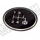 Transmission Shift Pattern Knob Insert, 4 Speed