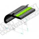 Poszerzenia nadkoli Mudguard 60mm czarne - rolka 6m