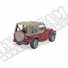 Plandeka Replace-A-Top z poszyciem drzwi ciemny Beż 97-02 Jeep TJ Wrangler