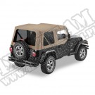 Plandeka Replace-A-Top z przyciemnianymi oknami/poszyciem drzwi ciemny Beż 97-02 Jeep TJ Wrangler