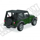 Plandeka Replace-A-Top z poszyciem drzwi Czarny Diamond 03-06 Jeep TJ Wrangler