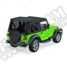 Plandeka Replace-A-Top z przyciemnianymi oknami/poszyciem drzwi Czarny Diamond 03-06 Jeep TJ