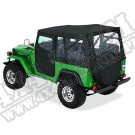 Plandeka ze stelażem Supertop Czarny Denim 64-84 Toyota Fj40 Land Cruiser