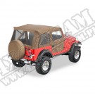 Plandeka ze stelażem Supertop Beż 55-75 Jeep CJ5 i M38-A1