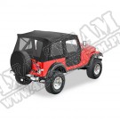 Plandeka ze stelażem Supertop Czarny 76-83 Jeep CJ5