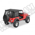 Plandeka ze stelażem Supertop Czarny Denim 76-86 Jeep CJ7 i 87-95 YJ Wrangler