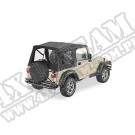 Plandeka ze stelażem Supertop Czarny Denim 97-02 Jeep TJ Wrangler