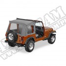 Plandeka ze stelażem Sunrider Szary 76-86 Jeep CJ7 i 87-95 YJ Wrangler